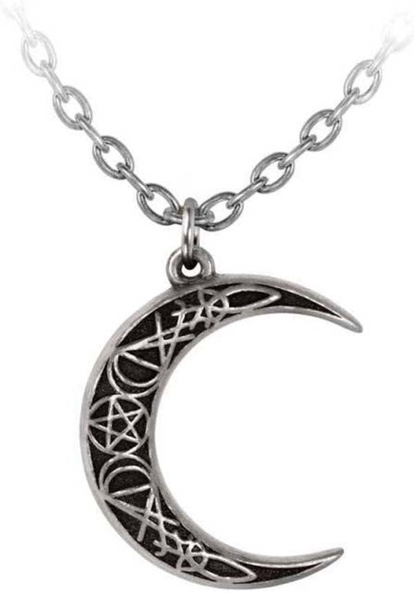 A Pact With A Prince | PENDANT - Beserk - accessories, AGCREQBMCJ, alchemy gothic, all, all ladies, chain, crescent moon, discountapp, fp, googleshopping, goth, gothic, gothic accessories, gothic gifts, jewellery, jewelry, jun2023, labelnew, ladies, ladies accessories, mens, mens accessories, mens gift, mens gifts, mini pentagram, moon, moon child, moon phase, necklace, pentacle, pentagram, R010623, sigil, silver, unisex, witch, witches, witchy, women, womens