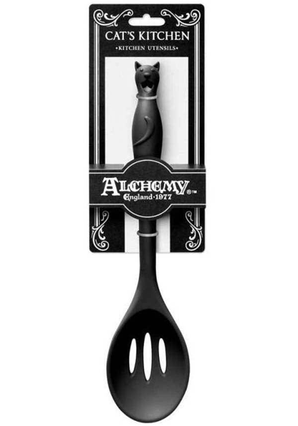 Black Cat | SLOTTED SPOON | ALCHEMY GOTHIC HOME ADDITIONS