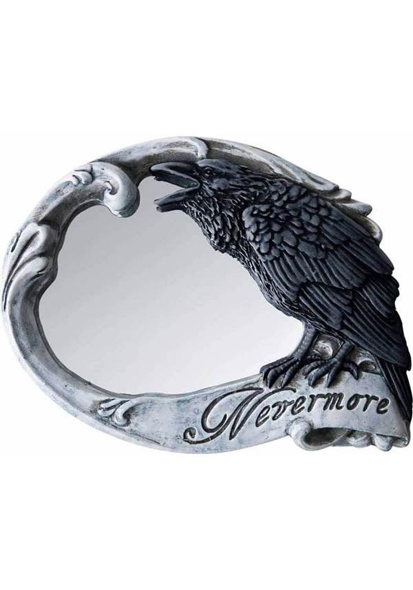 Nevermore | COMPACT MIRROR - Beserk - alchemy gothic, all, all ladies, aug21, bathroom homeware, bathroom homewares, black, black rose, clickfrenzy15-2023, compact mirror, discountapp, fp, goth, gothic, gothic homeware, gothic homewares, halloween homeware, halloween homewares, home, homeware, homewares, ladies, mirror, nevermore, R120821, raven, rose, skull