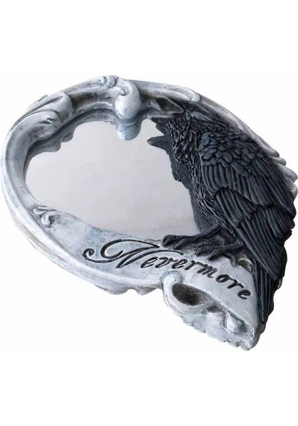 Nevermore | COMPACT MIRROR - Beserk - alchemy gothic, all, all ladies, aug21, bathroom homeware, bathroom homewares, black, black rose, clickfrenzy15-2023, compact mirror, discountapp, fp, goth, gothic, gothic homeware, gothic homewares, halloween homeware, halloween homewares, home, homeware, homewares, ladies, mirror, nevermore, R120821, raven, rose, skull