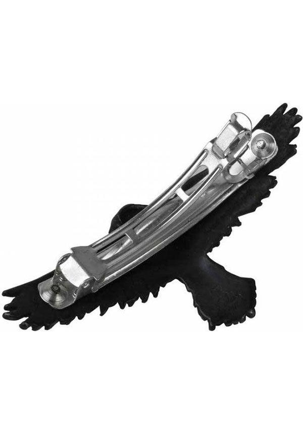 Raven | HAIR CLIP - Beserk - accessories, alchemy gothic, all, aug20, black, clickfrenzy15-2023, clip, discountapp, fp, goth, gothic, gothic accessories, hair, hair accessories, hair clip, hairclip, ladies accessories, raven, witch, witches