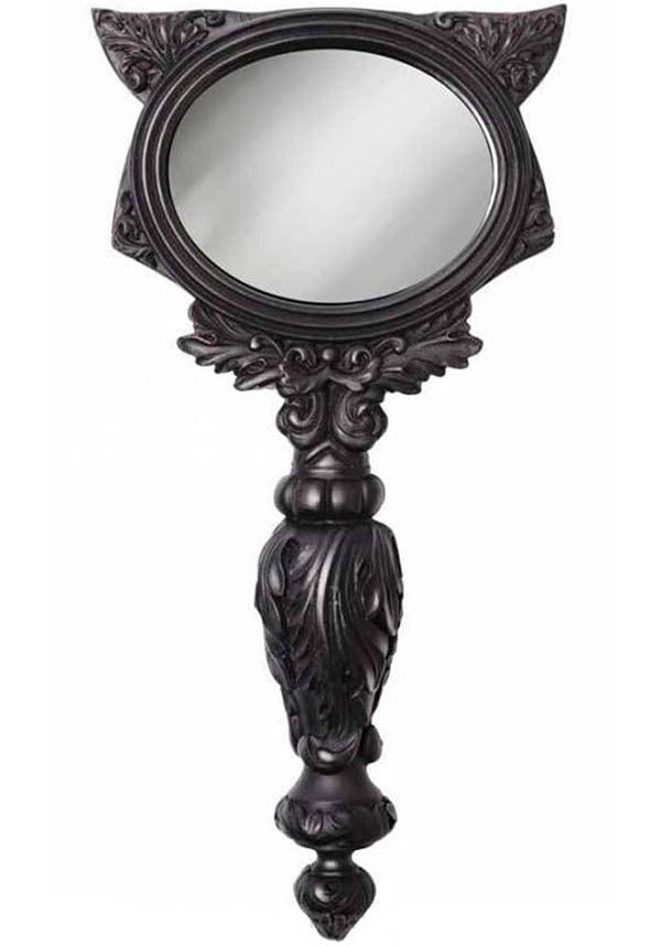 Sacred Cat [Black] | HAND MIRROR