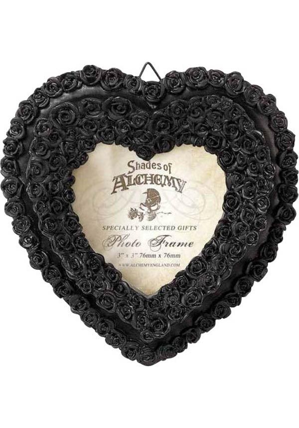 Small Black Rose Heart | PHOTO FRAME`* - Beserk - AG086790, all, black rose, clickfrenzy15-2023, discountapp, eofy2023, eofy2023wed21-40, frames, gift, gift idea, gift ideas, gifts, goth, goth homeware, gothic, gothic gifts, gothic homeware, gothic homewares, heart, heart shape, home, homeware, homewares, jul22, photo frame, r030722, roses, sale