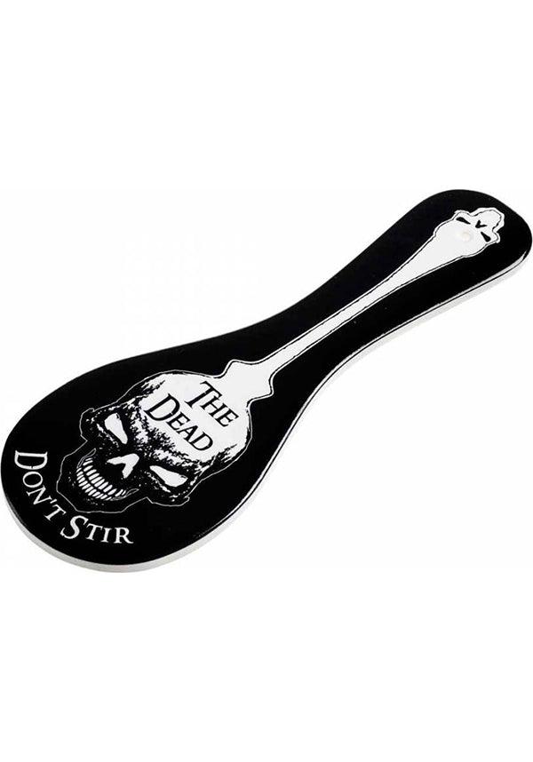 The Dead Don&#39;t Stir | CERAMIC SPOON REST` - Beserk - alchemy gothic, all, black, clickfrenzy15-2023, coaster, cooking, discountapp, fp, gifts, gothic, gothic gifts, gothic homewares, home, homewares, jul19, kitchen, skull, skulls