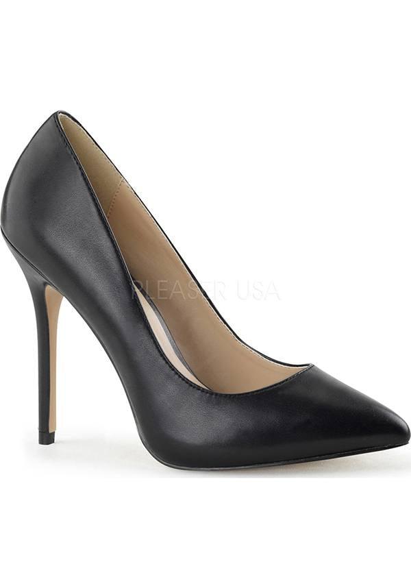 AMUSE-20 [Black] | HEELS [PREORDER] - Beserk - all, black, clickfrenzy15-2023, clothing, discountapp, formal, formal wear, fp, heels, heels [preorder], labelpreorder, labelvegan, office, office clothing, pleaser, ppo, preorder, shoes, vegan
