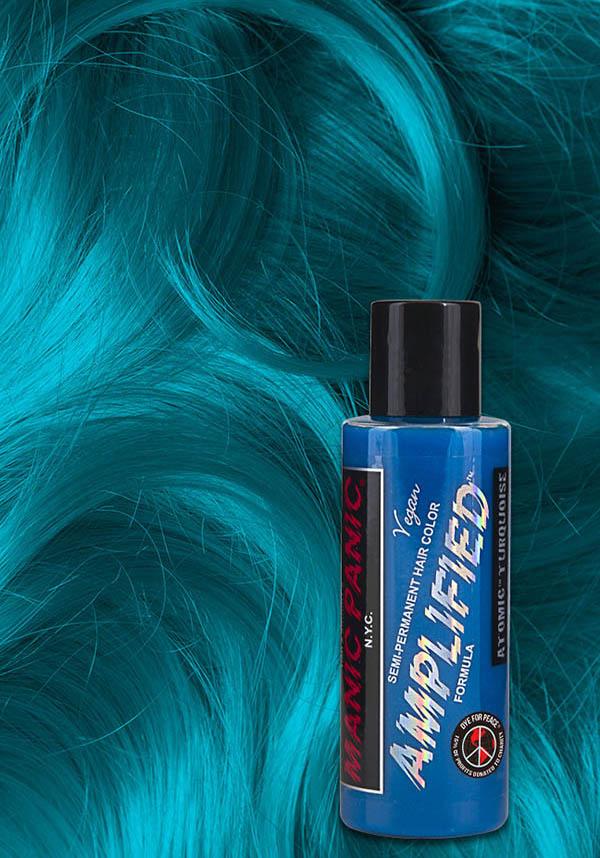 Atomic Turquoise | AMPLIFIED COLOUR - Beserk - 420sale, all, clickfrenzy15-2023, cosmetics, cpgstinc, discountapp, dye, ebaymp, fp, hair blue, hair colour, hair dye, hair green, labelvegan, manic panic, manic panic hair, mermaid, rainbow, turquoise, vegan