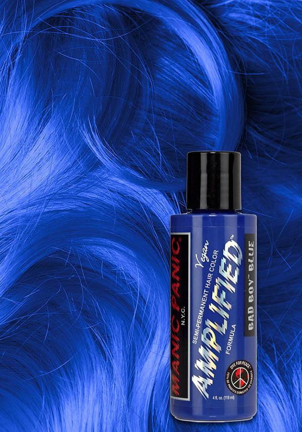 Bad Boy Blue | AMPLIFIED COLOUR - Beserk - all, blue, clickfrenzy15-2023, cosmetics, cpgstinc, discountapp, dye, ebaymp, fp, goth, hair blue, hair colour, hair dye, labelvegan, manic panic, manic panic hair, mermaid, vegan
