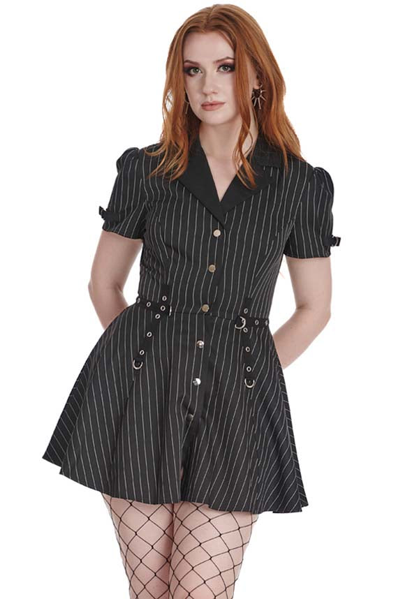 Core [Black/White] | BUTTON UP DRESS