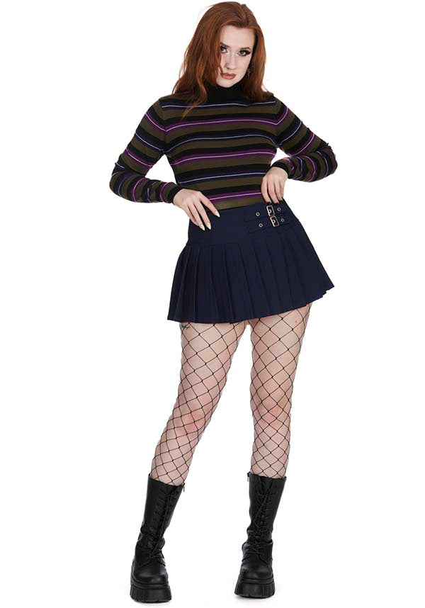 Darkdoll [Navy Blue] | MINI SKIRT*
