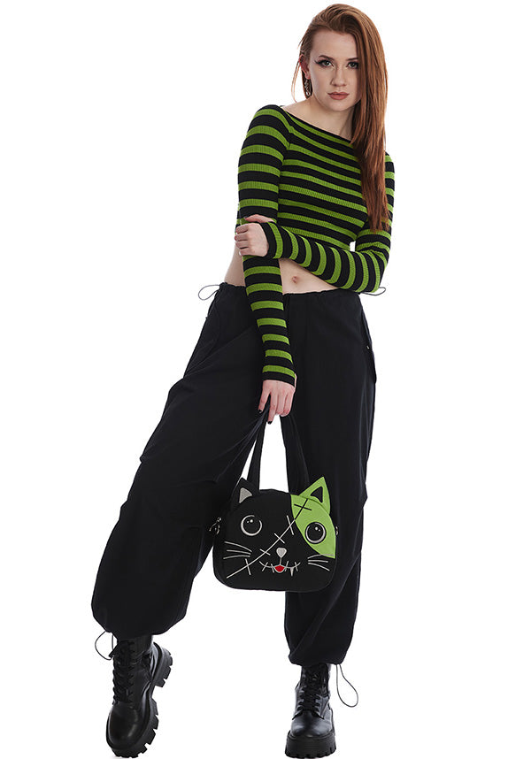 Frances Striped [Green/Black] | JUMPER*
