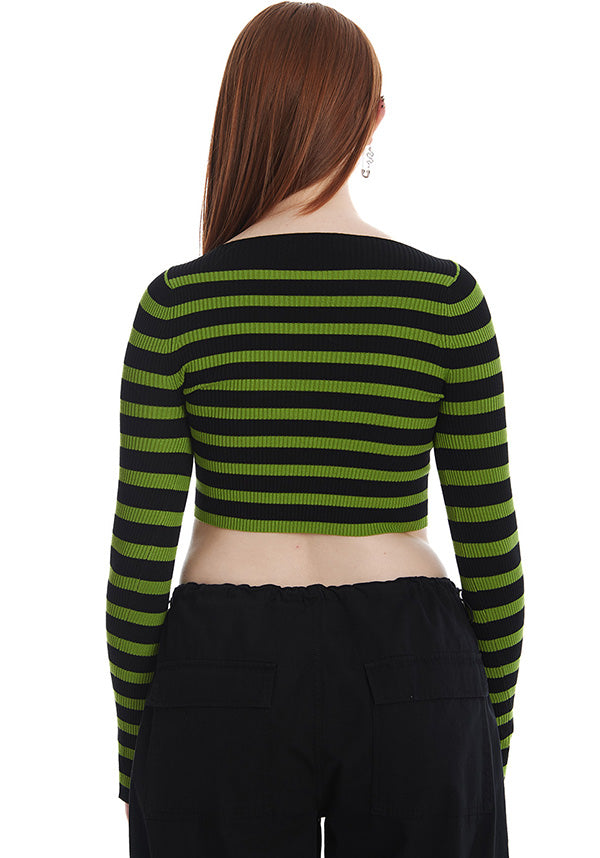 Frances Striped [Green/Black] | JUMPER*