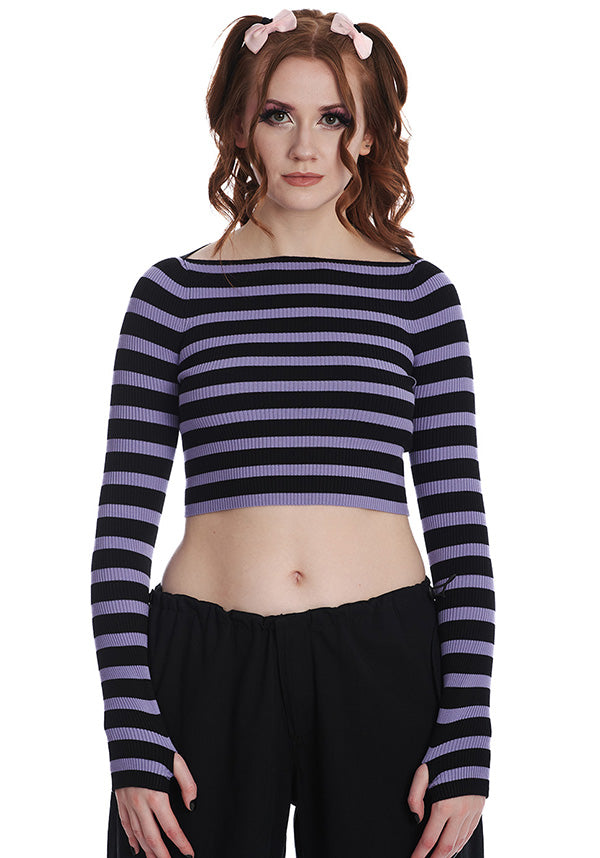 Frances Striped [Lilac/Black] | JUMPER