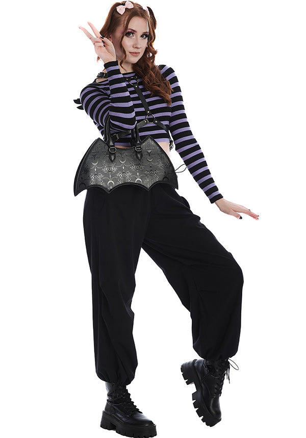 Frances Striped [Lilac/Black] | JUMPER