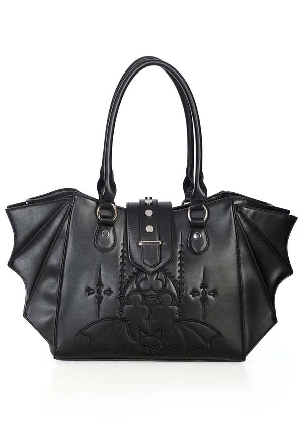 Banned Alternative Gothic Bat Tote Bag Buy Online Australia