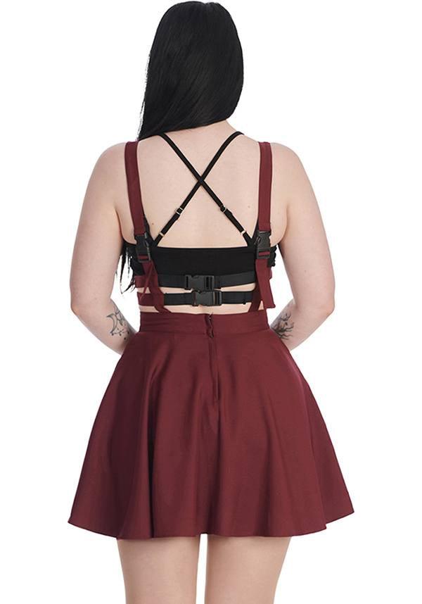 Lolita [Burgundy] | SKIRT - Beserk - all, all clothing, all ladies clothing, BA39762, burgandy, burgundy, clickfrenzy15-2023, clothing, discountapp, edgy, egirl, egirleboy, flare skirt, fp, googleshopping, goth, gothic, ladies clothing, ladies skirt, mar23, mini skirt, plus size, punk, R120323, short skirt, skirt, skirts, suspender, womens skirt