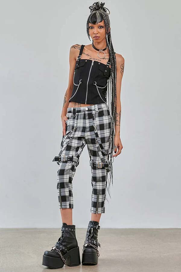 Nocturne Buckle [Black/White] | PANTS
