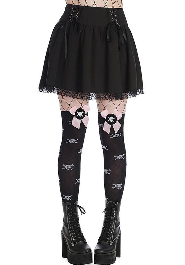 Sakura [Black] | SKIRT - Beserk - all, all clothing, all ladies, all ladies clothing, BA39270, clickfrenzy15-2023, clothing, corset, discountapp, fp, googleshopping, goth, gothic, jan23, ladies, ladies clothing, ladies skirt, lolita, mini skirt, pastel goth, plus size, R050123, repriced230523, short skirt, skater skirt, skirt, skirts, womens skirt