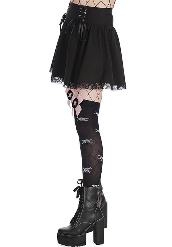 Sakura [Black] | SKIRT - Beserk - all, all clothing, all ladies, all ladies clothing, BA39270, clickfrenzy15-2023, clothing, corset, discountapp, fp, googleshopping, goth, gothic, jan23, ladies, ladies clothing, ladies skirt, lolita, mini skirt, pastel goth, plus size, R050123, repriced230523, short skirt, skater skirt, skirt, skirts, womens skirt