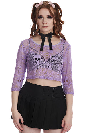 Skull [Lilac] | CROP TOP