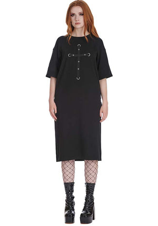 Banned Alternative SPECTRAL NOIRE JERSEY DRESS