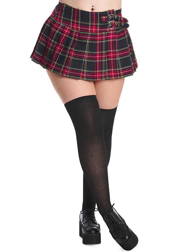 Darkdoll [Black Tartan] | MINI SKIRT - Beserk - all, all clothing, all ladies, all ladies clothing, anime skirt, aug19, banned apparel, black, buckle, buckles, checkered, christmas clothing, clickfrenzy15-2023, clothing, cosplay, derby skirt, derby skirts and shorts, discountapp, edgy, fp, goth, gothic, grunge, ladies, ladies clothing, mini, mini skirt, pleated, punk, red, repriced230523, rock, roller derby, short, short skirt, skirt, tartan