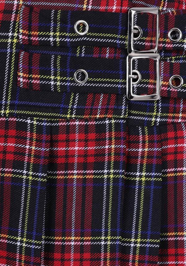 Darkdoll [Black Tartan] | MINI SKIRT - Beserk - all, all clothing, all ladies, all ladies clothing, anime skirt, aug19, banned apparel, black, buckle, buckles, checkered, christmas clothing, clickfrenzy15-2023, clothing, cosplay, derby skirt, derby skirts and shorts, discountapp, edgy, fp, goth, gothic, grunge, ladies, ladies clothing, mini, mini skirt, pleated, punk, red, repriced230523, rock, roller derby, short, short skirt, skirt, tartan