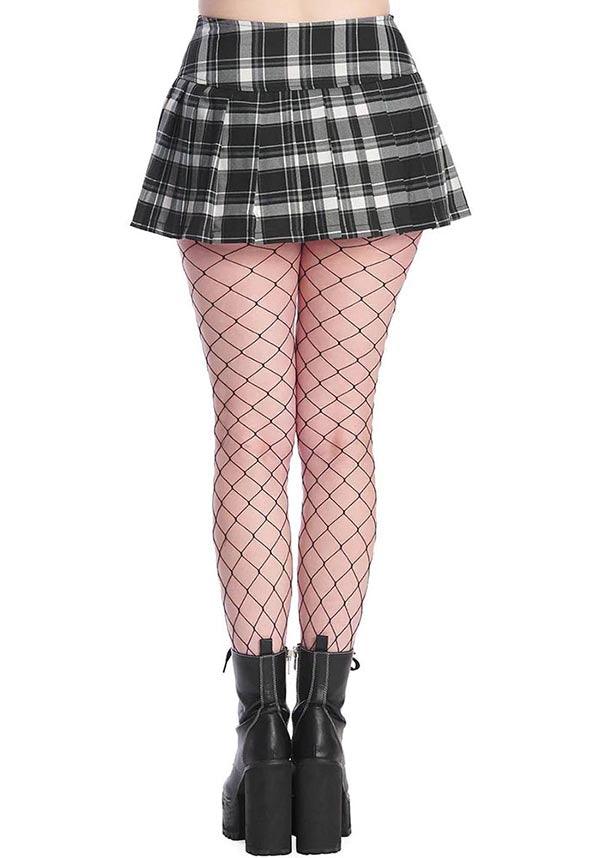 Banned Apparel - Darkdoll [Black/White Tartan] Mini Skirt - Buy Online ...