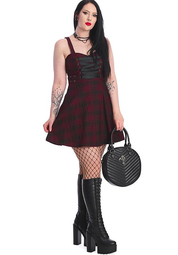 Distressed Chicks [Burgundy] | DRESS