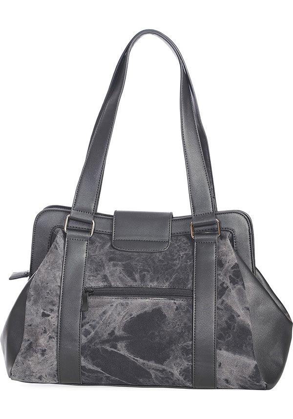 Dreamcatcher | SHOULDER BAG^ - Beserk - accessories, BA37116, BA37495, backorder, bag, bags, black, clickfrenzy15-2023, crescent moon, discountapp, fp, goth, gothic, gothic accessories, gothic bag, grunge, hand bag, handbag, handbags and purses, ladies accessories, moon, moon phase, oct22, pentagram, R041022, shoulder bag, skull, skulll, skulls, witchy
