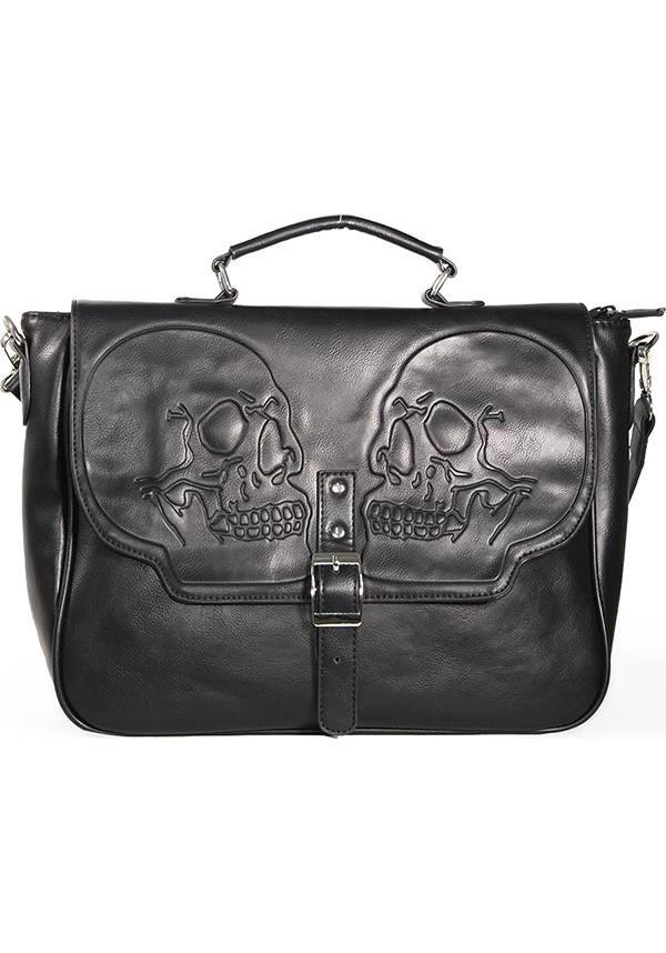 Fire Armour | MESSENGER BAG - Beserk - accessories, all, apr21, bag, banned apparel, clickfrenzy15-2023, discountapp, fp, goth, gothic, gothic accessories, gothic bag, hand bag, handbag, handbags and purses, labelvegan, ladies accessories, mens accessories, messenger bag, punk, shoulder bag, skull, skulls, vegan