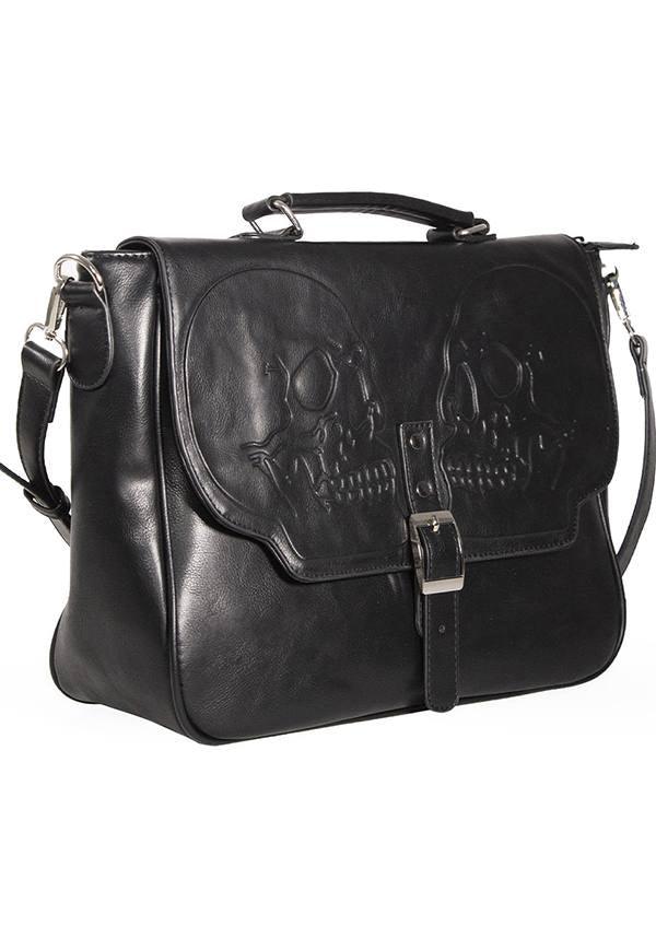 Fire Armour | MESSENGER BAG - Beserk - accessories, all, apr21, bag, banned apparel, clickfrenzy15-2023, discountapp, fp, goth, gothic, gothic accessories, gothic bag, hand bag, handbag, handbags and purses, labelvegan, ladies accessories, mens accessories, messenger bag, punk, shoulder bag, skull, skulls, vegan