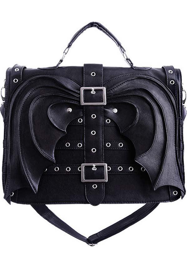 Bat Wings | HANDBAG - Beserk - accessories, adjustable strap, all, bag, bat, bats, black, clickfrenzy15-2023, discountapp, fp, gothic, halloween, handbag, handbags and purses, labelvegan, mens, mens accessories, restyle, vegan