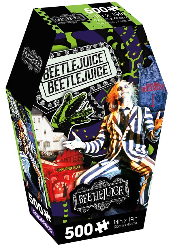 Beetlejuice Coﬃn Box | 500 Pc PUZZLE*