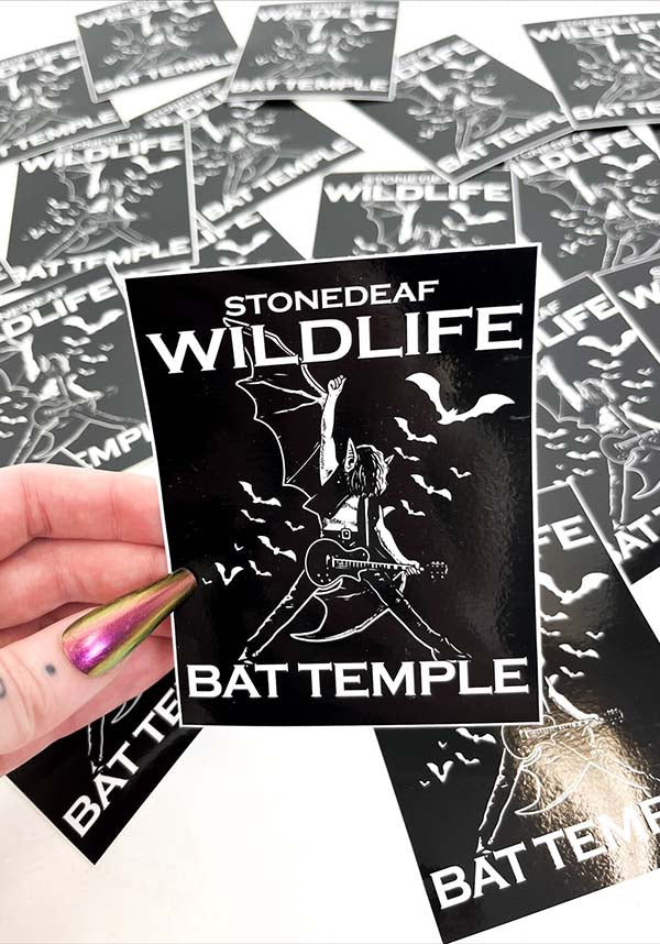 Bat Temple | STONEDEAF CHARITY STICKER