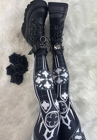 Cathedral [White] | LEGGINGS*