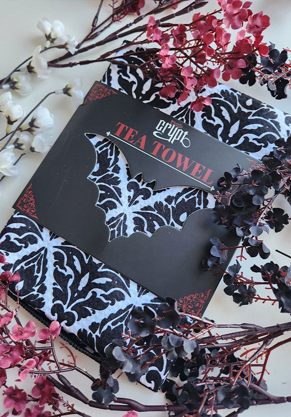 Bat Damask | TEA TOWEL