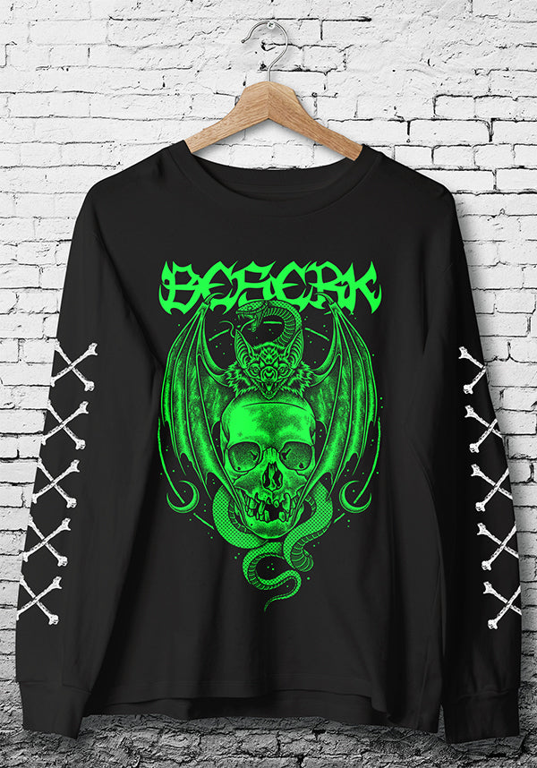 Bat Queen [Green] | LONG SLEEVE T-SHIRT