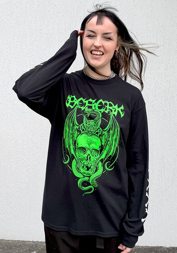 Bat Queen [Green] | LONG SLEEVE T-SHIRT