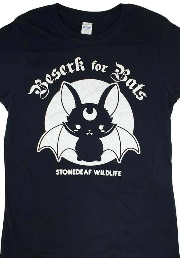 Beserk for Bats | STONEDEAF CHARITY FITTED T-SHIRT