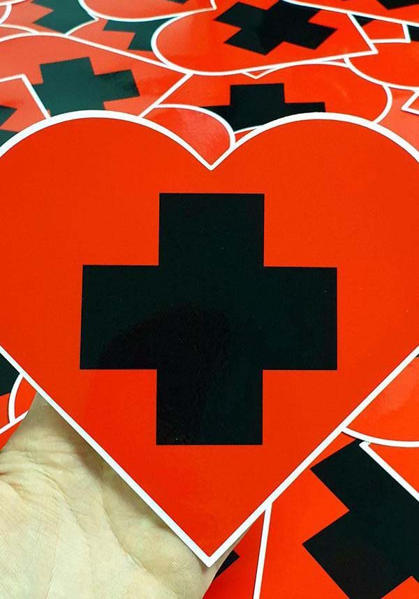 Beserk Heart | LARGE VINYL STICKER*