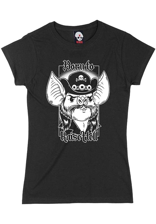Born To Raise Hell | STONEDEAF CHARITY FITTED T-SHIRT**