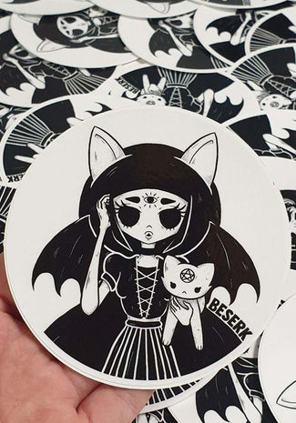 Cat Magick | ROUND VINYL STICKER*