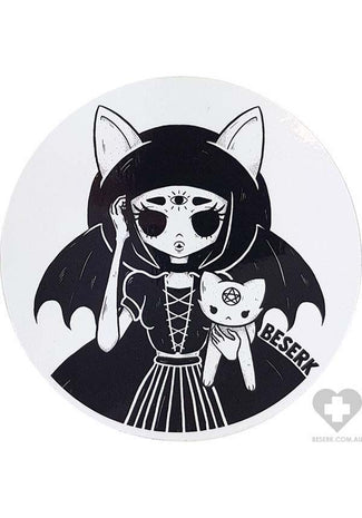 Cat Magick | ROUND VINYL STICKER*