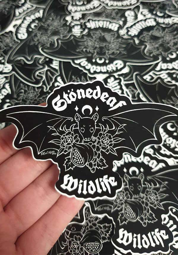 Fruit Friends [Black] | STONEDEAF CHARITY STICKER