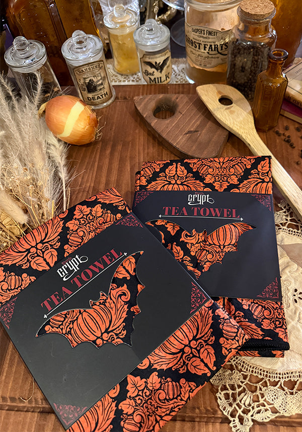 Haunted Harvest [Orange] | TEA TOWEL
