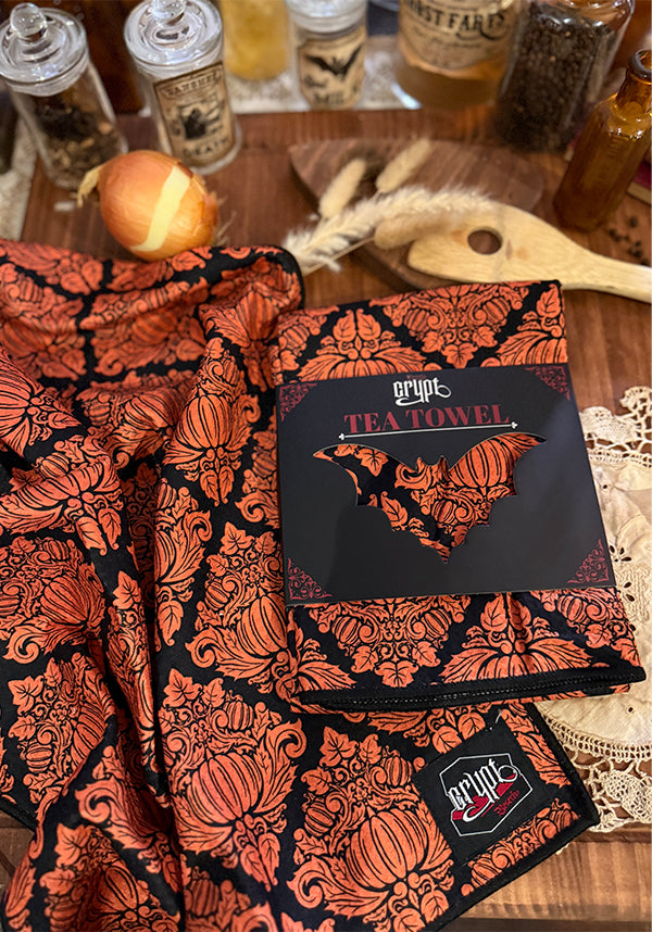 Haunted Harvest [Orange] | TEA TOWEL