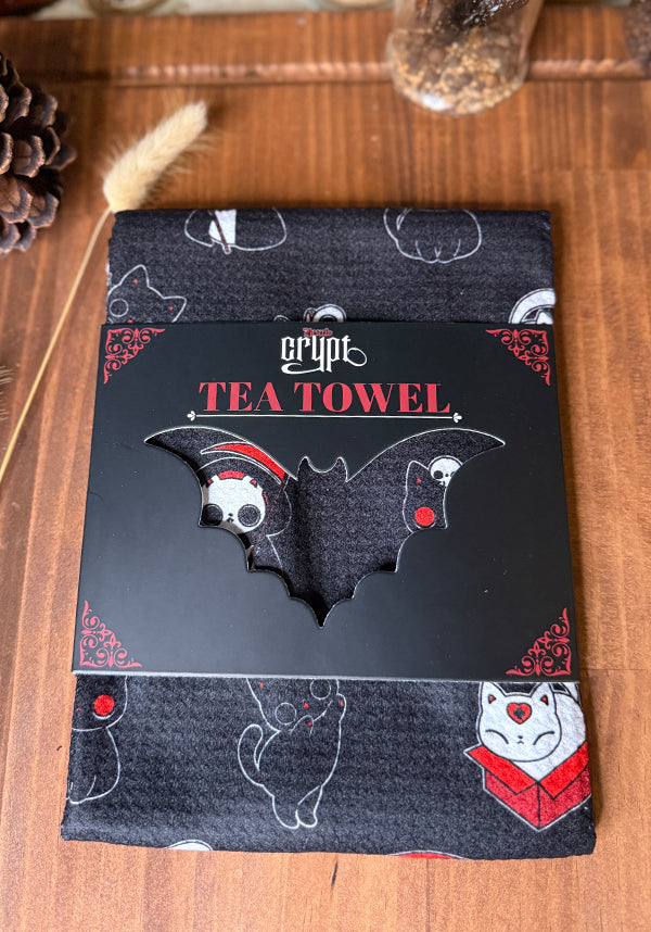 Meow Madness [Black] | TEA TOWEL
