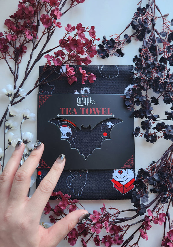 Meow Madness [Black] | TEA TOWEL