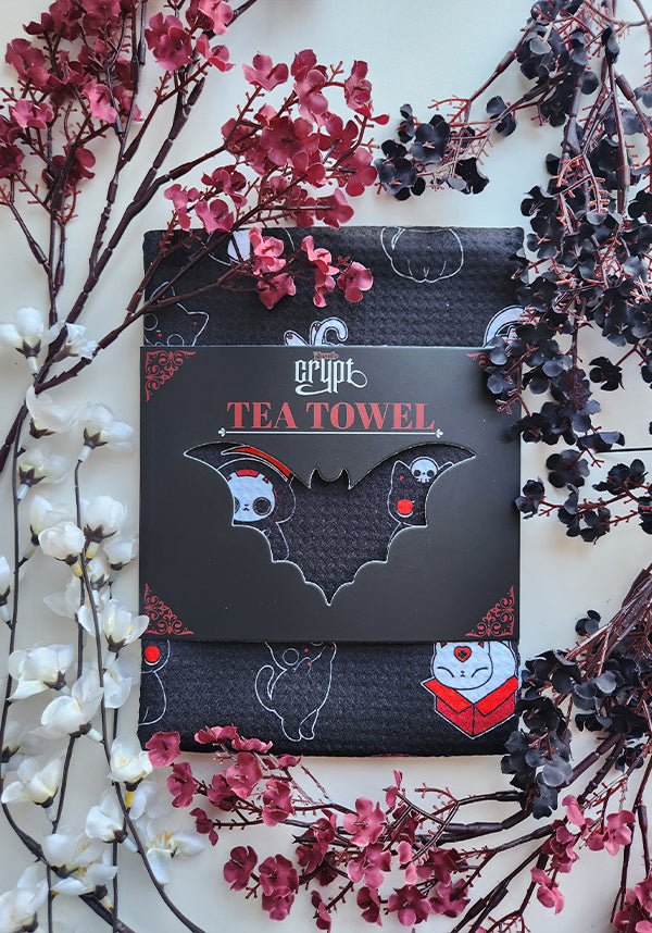 Meow Madness [Black] | TEA TOWEL