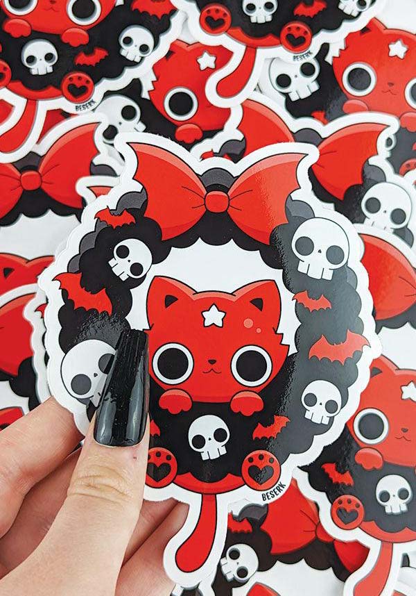 Meowy Catmas [Red] | VINYL STICKER